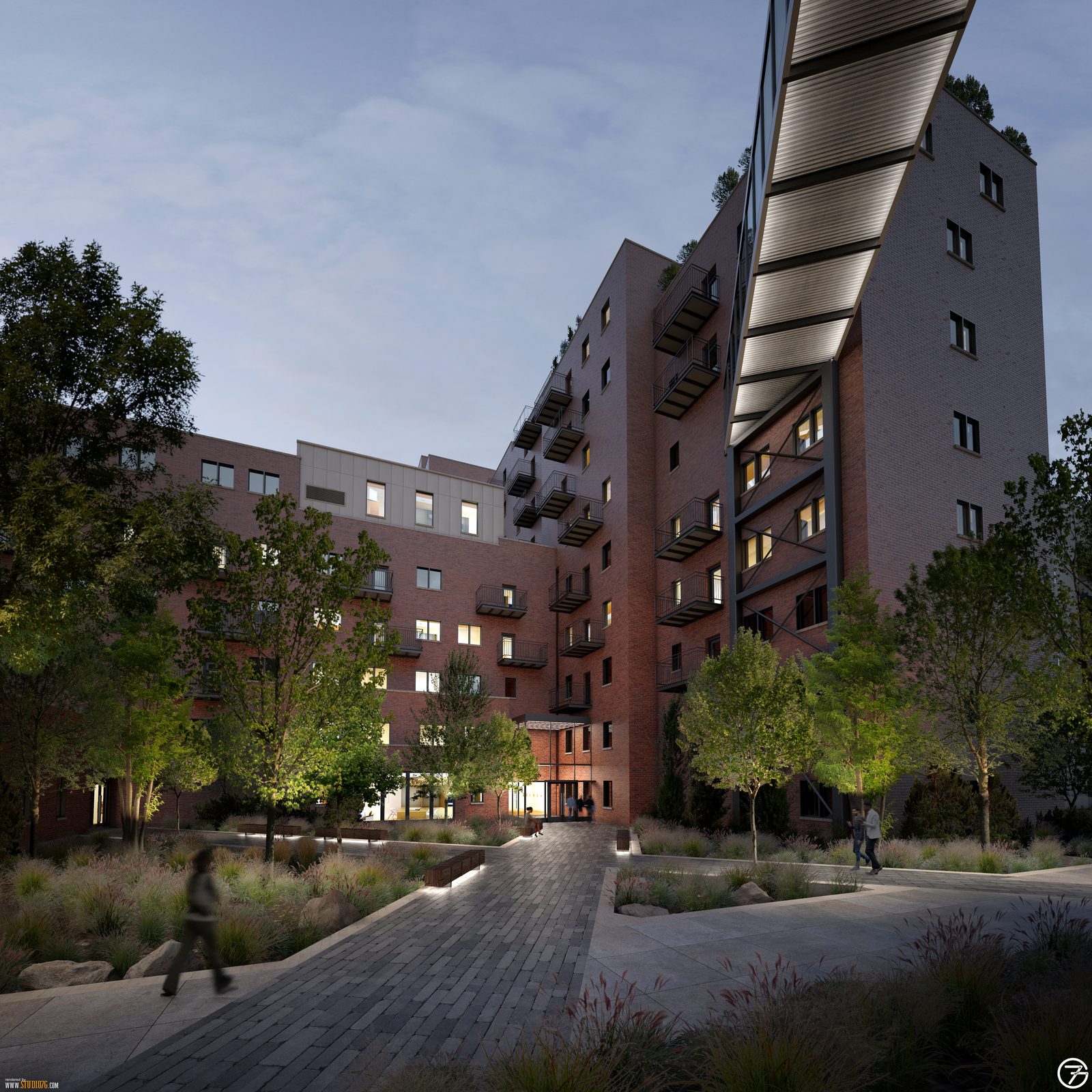 Historic Denver VA Medical Center campus before conversion