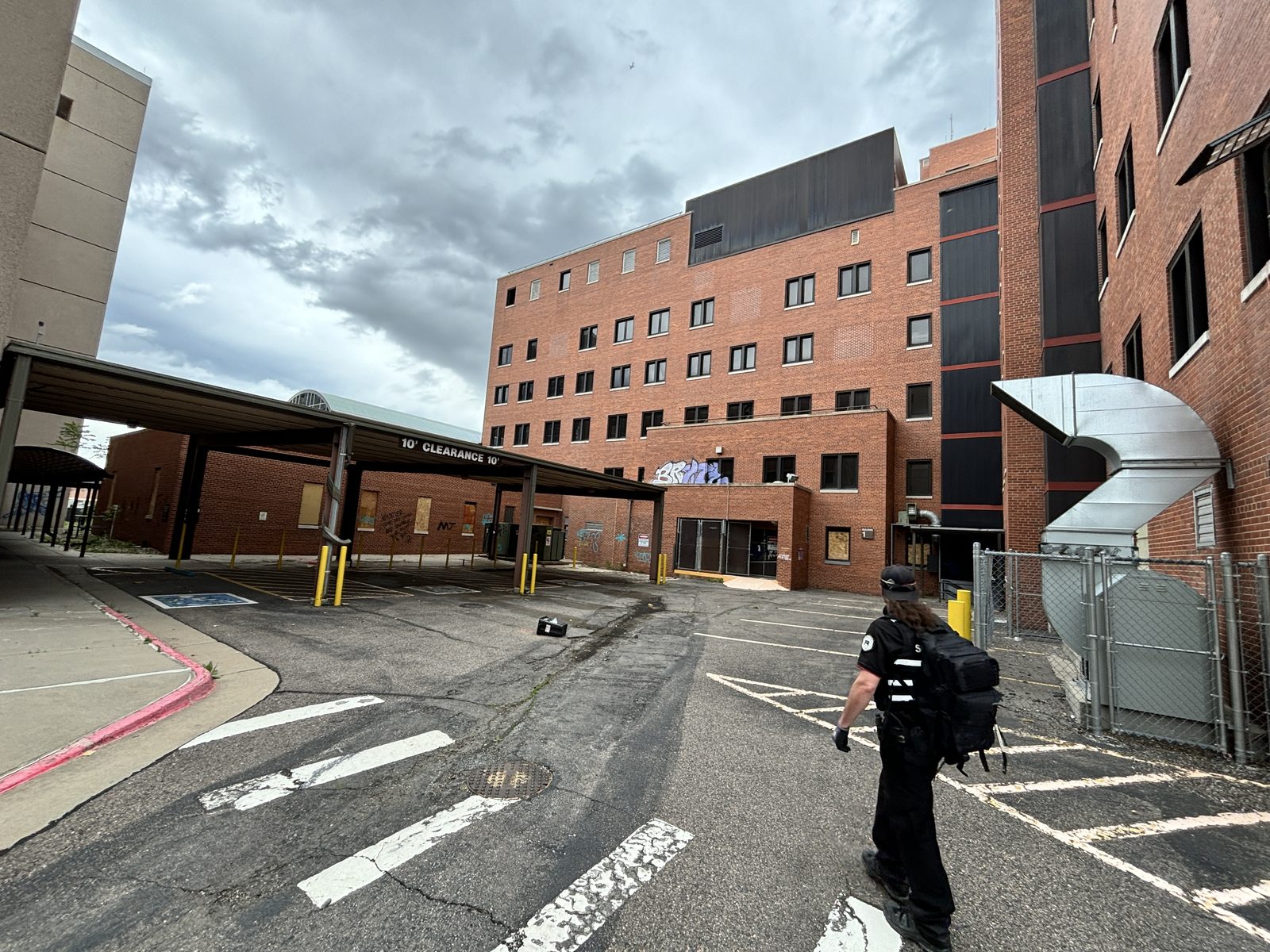 The decommissioned campus before conversion