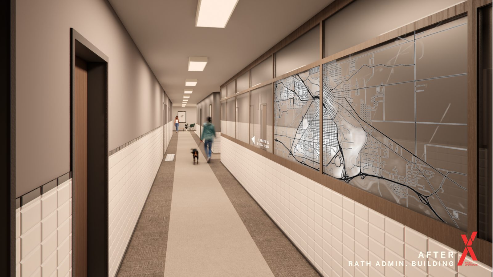 Rendering of the Rath Administration Building conversion in Waterloo, Iowa